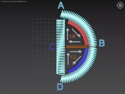 High Voltage Directional Amplitude Wave Hull Loop - Concept 3D model