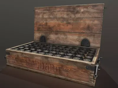 36M Vecsey grande box Low-poly 3D model