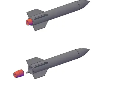 MISSILE TRUCK 3D print model