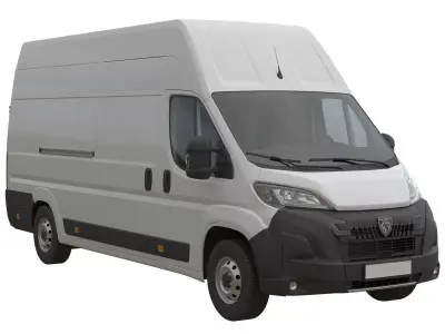 2024 Peugeot BOXER  L4H3 Detailed interior 3D model