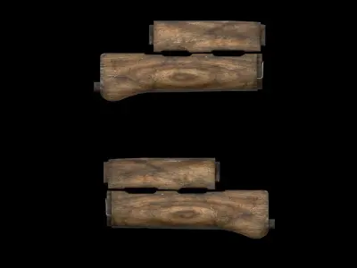 AK - Handguard - AKM-WOOD Low-poly 3D model