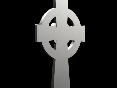 Celtic Cross pendant with and without gems Free 3D print model