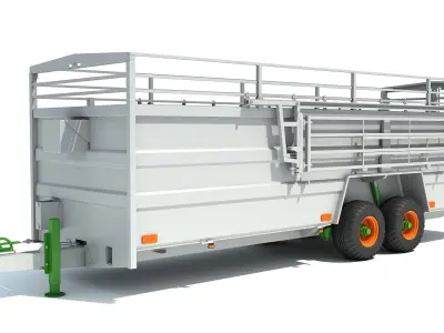 Animal Transport Trailer 3D model
