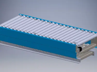 Slat Chain Conveyor 3D model purchase