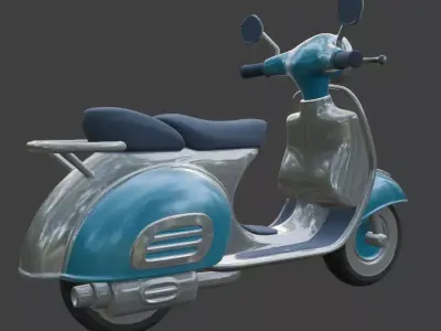 Scooter 3D Model 3D model 5
