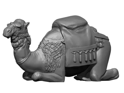  Camels in British army  3D print model