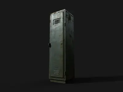 Locker Low-poly 3D model