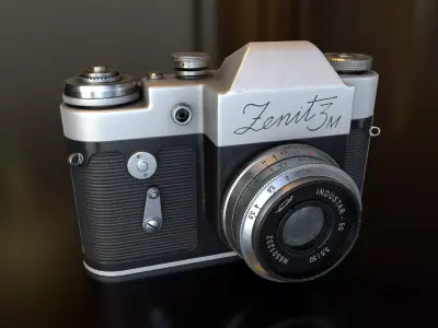 Camera Zenit 3M Low-poly 3D model