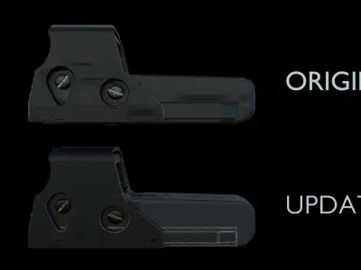 Holographic Sight Low-poly 3D model