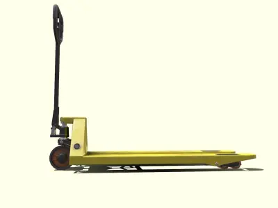 Hand Forklift Low-Poly PBR Low-poly 3D model