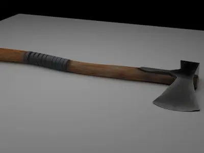 Axe Bloodreaper Low-poly 3D model