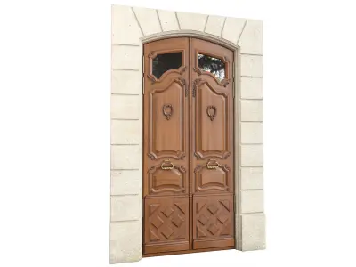 Entrance classic door 133 3D model