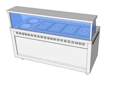 bainmarie with two soup 3D model