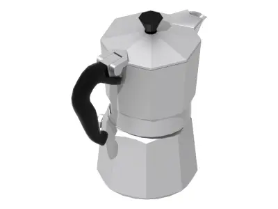 moka con tazza 3D model