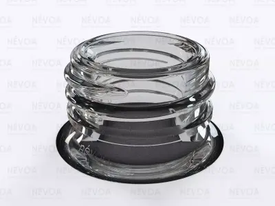 Glass finish - GME 40 25 - 17 mm - RG - Screw neck with AB 3D model