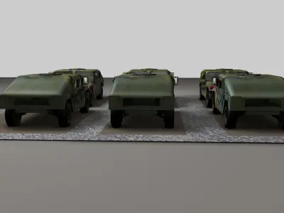 Military vehicle 3D model from CGTrader