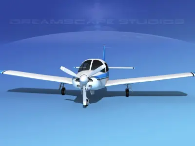 Piper Turbo Arrow 240 V04 3D model