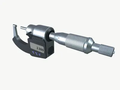Micrometer 3D model purchase