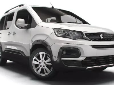 Peugeot E Rifter 2022 3D model