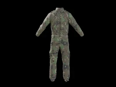 Military Uniform middle east Camouflage 3D model