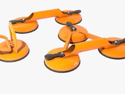 Glass Suction Pack Low-poly 3D model