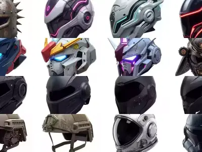 Ultimate Helmets Mega Collection  3D Pack