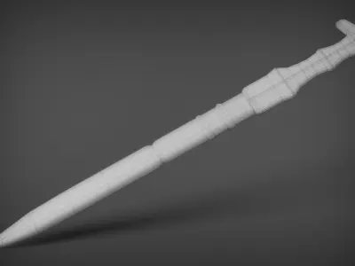 Kusanagi sword Low-poly 3D model