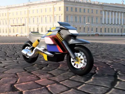 Super Bike 3d model 3D print model