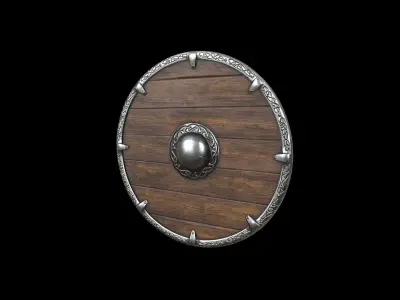 shield medieval v2 Low-poly 3D model