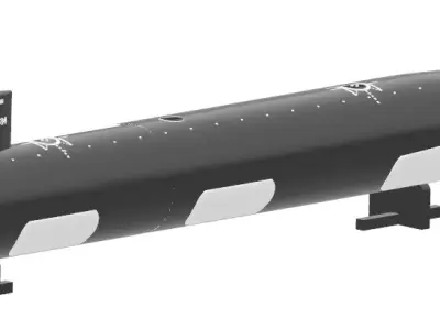 Submarine USS North Dakota SSN 784  High Quality   1-350 3D print model