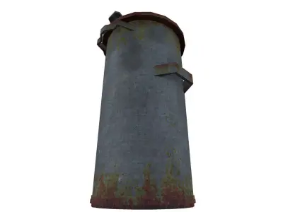 Trash Can Low poly Free low-poly 3D model