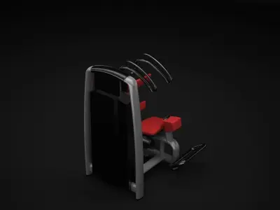Rotary Torso Machine 3D model