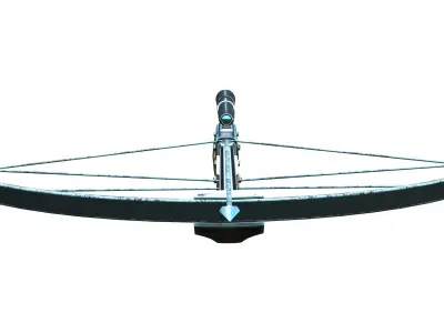 Modern Cross Bow With Binocular Low-poly 3D model