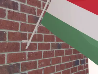 Flag of Hungary 3D model