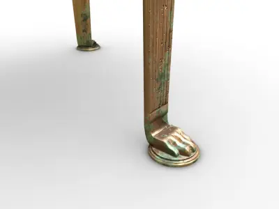 Rome Bronze Table Low-poly 3D model