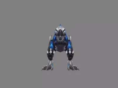 Mount - Dino Type 18 Low-poly 3D model