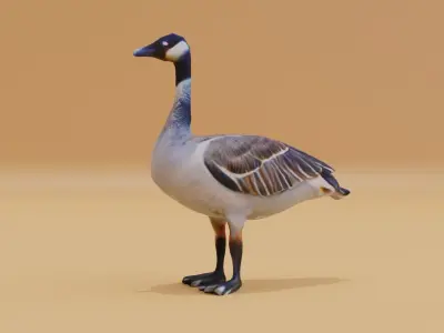 Goose Large Free low-poly 3D model