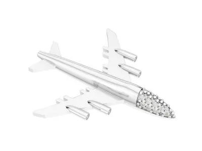 Airplane jewelry pendant 3D print model
