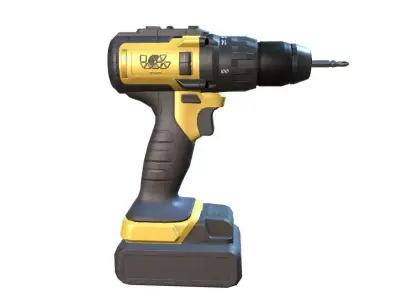 Cordless drill 3D model get