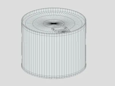 Salmon Canned Low Poly Low-poly 3D model