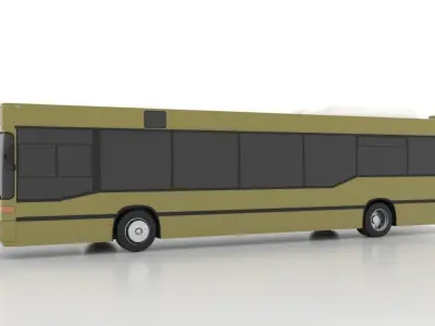 Mercedes-Benz O405NUL Low Low-poly 3D model