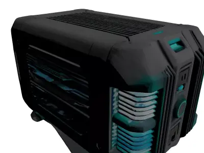 Futuristic Portable Power Station 3D model