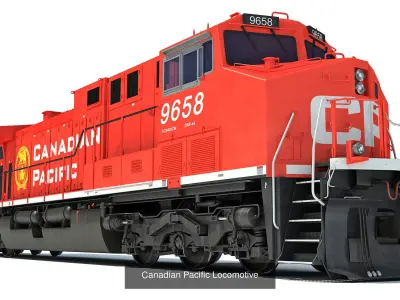 Locomotive 3D Models 3D Model Pack