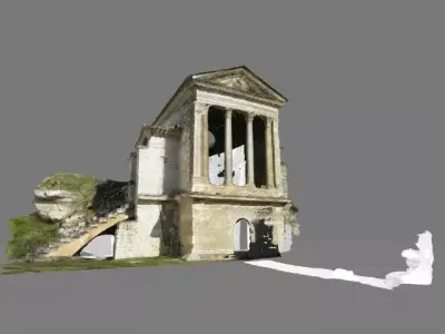 Kleiner Tempel am Clitunno  Free 3D model