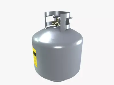 Oxygen Gas Tank Low-poly 3D model