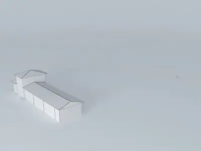 Train station 3D model 6