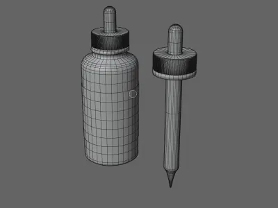 LSD Vial Low-poly 3D model