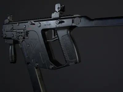 Kriss Vector PBR Low-Poly Game Ready Low-poly 3D model