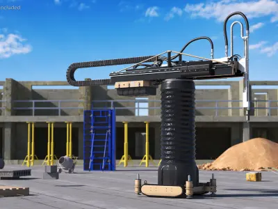 Apis Cor House Construction 3D Printer 3D model