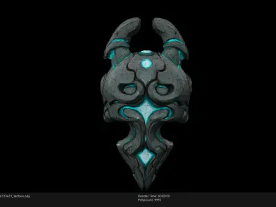 Low Poly Stylized Celestial Sentinel 2 Low-poly 3D model